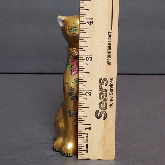 Limoges Peint Main Cat Trinket Box - Picture 11 of 11